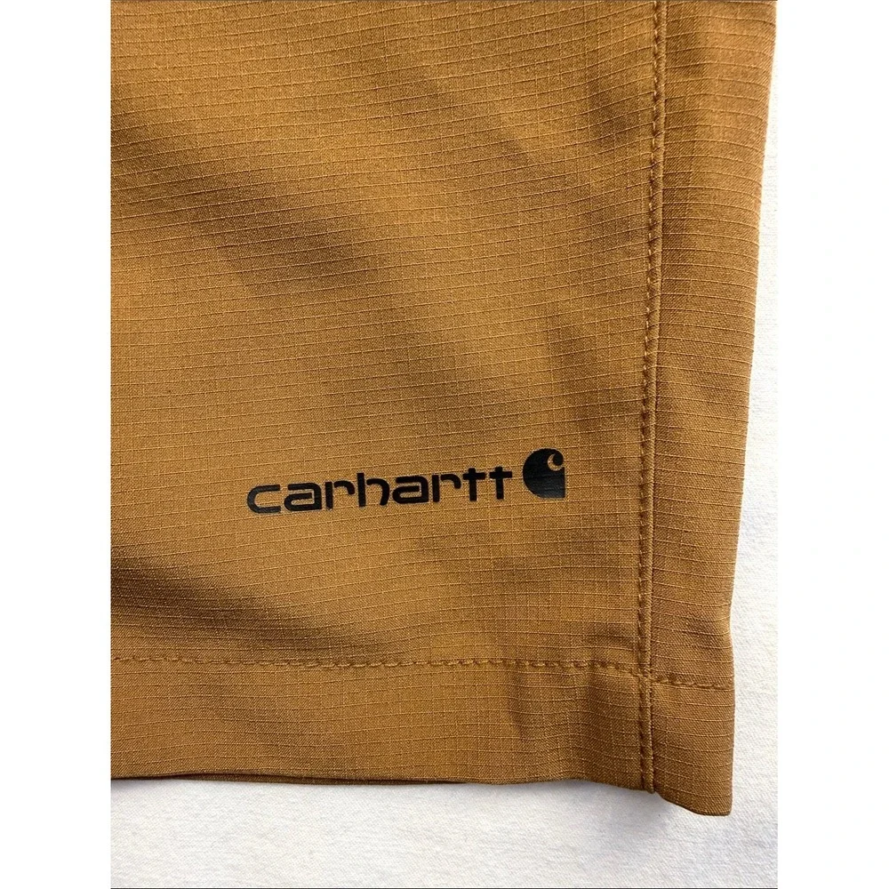Carhartt Kids Boys Brown Elastic Waist Outdoor Utility Trail Shorts Size L 14-16